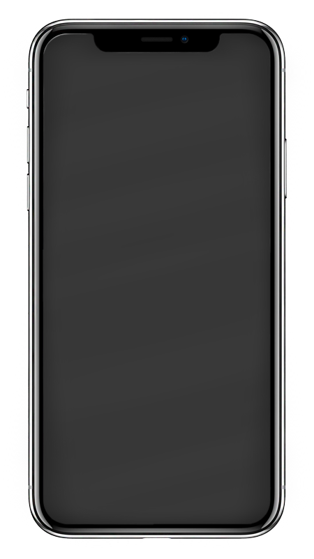 Iphone mockup with a Black screen
